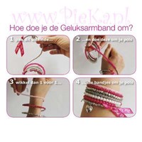 Wikkel Armband Kralen Pink ...