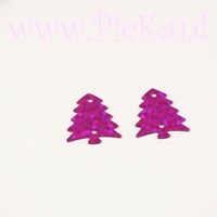 2 Pailletten Kerstboom Roze...