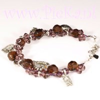 Armband Gevlochten Bruin - ...