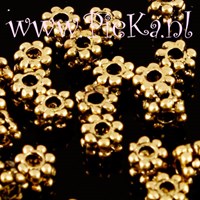 Beadspacer Goud 4 mm