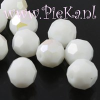 Facetkraal Wit 10 mm met AB...