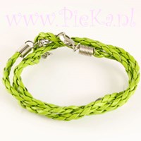 Gevlochten ketting Groen 45 cm