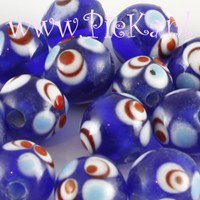 Glaskraal Blauw met Tekenin...