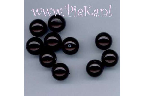 Glasparel Zwart 10 mm 15 Stuks