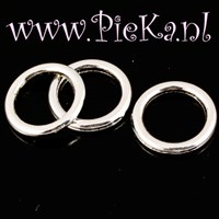 Metalook Ring Zilver 12 mm