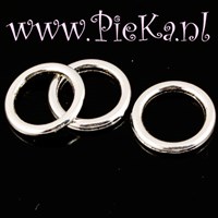Metalook Ring Zilver 12 mm