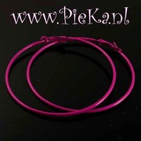 Oorbellen Hard Roze 70 mm N...