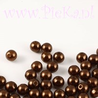 Parel Acryl Bruin 6 mm