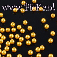 Parel Acryl Goud-Oranje 4 mm