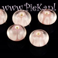 Rondell Wit - Roze 8 mm bij...