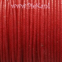 Waxkoord Katoen Rood 1 mm 1...