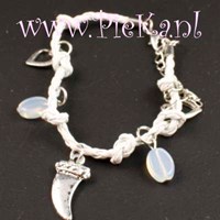 Wrap Bracelet Witte - Zilve...